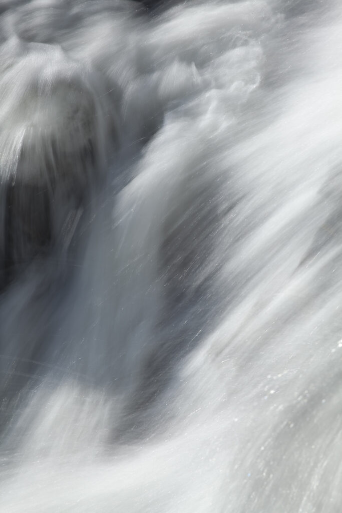 Scotland, Scottish Highlands, Eas Chia-aig waterfall. Detail shot of the Eas Chia-aig waterfall.