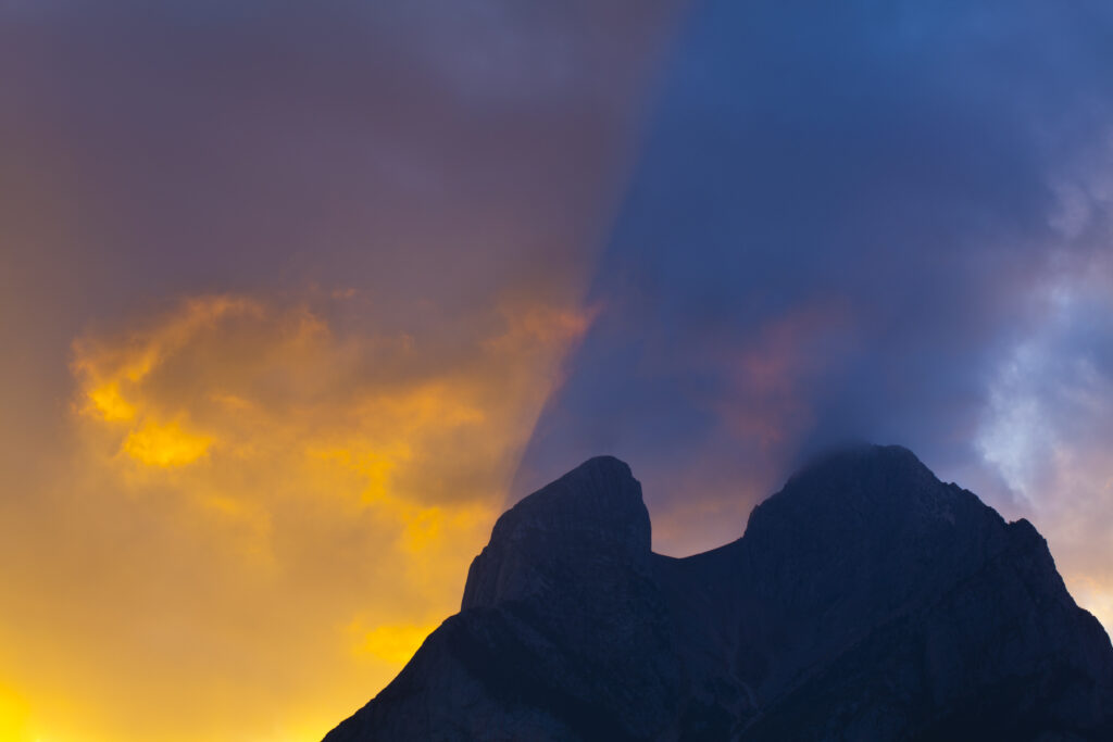 Spain, Catalonia, Pyrenees, Pedraforca. The Pedraforca Mountain in the heart of the Cadí-Moixeró Natural Park.