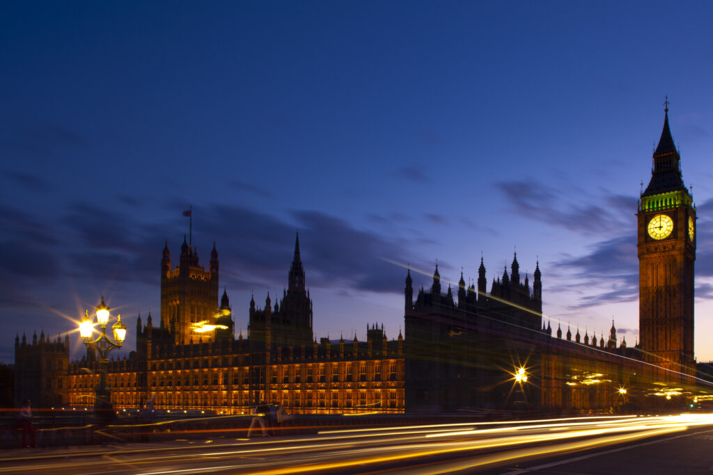 England, Greater London, City of Westminster. The iconic "Big Ben" also known as the Clock Tower, part of the House of Parliament building (also known as the Palace of Westminster), located in the City of Westminster, London.