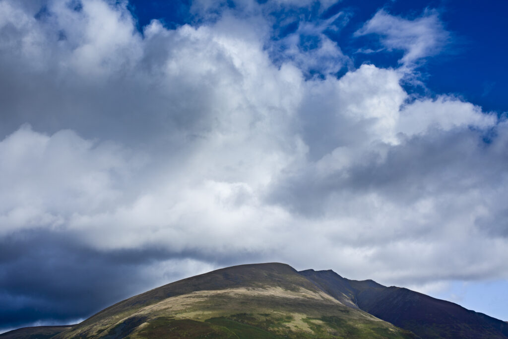 England, Cumbria, Lake District National Park. Blencathra, a mountain in the Northern Lake District near the town of Keswick also known as Saddleback.