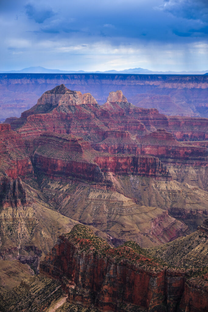 United States of America, Arizona, Grand Canyon National Park. Zoroaster Temple in the world famous Grand Canyon viewed from the North Rim.