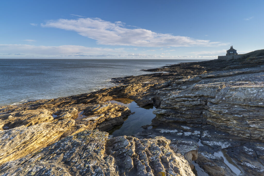 England, Northumberland, Howick Bathing House. Howick Bath House, on the Northumberland Heritage Coast.