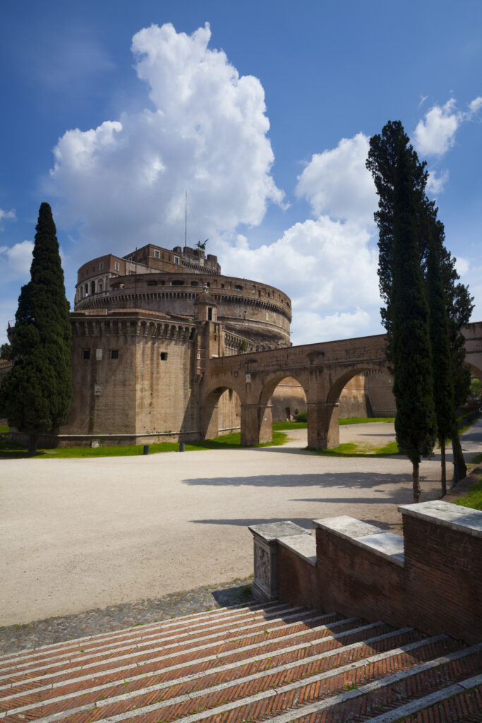 Italy, Lazio, Rome. Castel Sant'Angelo (also known as 'The Mausoleum of Hadrian')