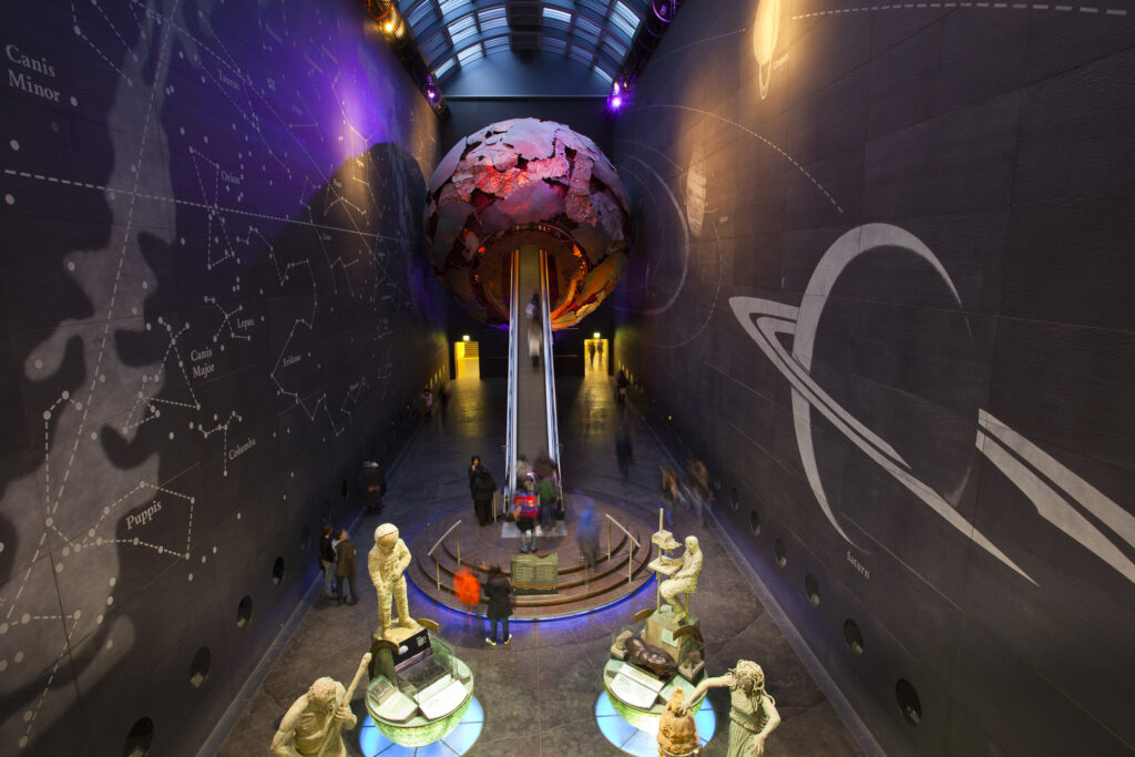 England, London, The Royal Borough of Kensington and Chelsea, Natural History Museum. The Visions of Earth exhibition in the Natural History Museum, London.