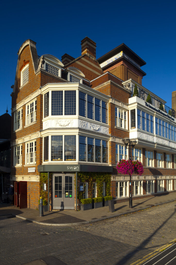 England, London, Southwark. Shakespears´s Globe Theatre on the south bank of the River Thames, London,