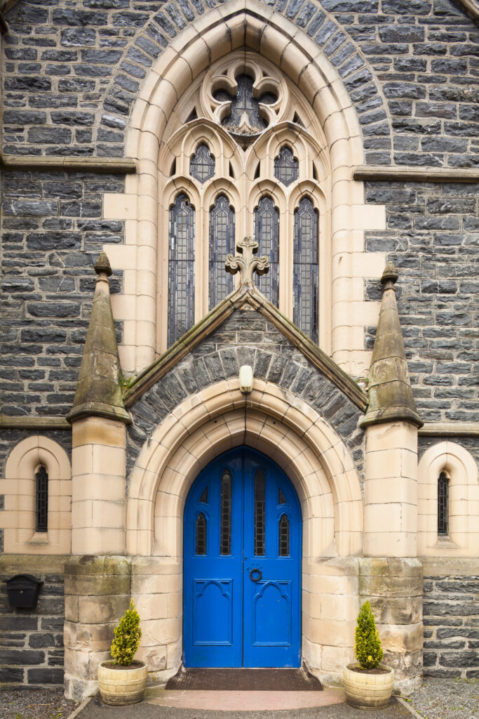 Scotland, Scottish Highlands, Cairngorms National Park. Traditional baptist church in the town of Grantown on Spey in the Cairngorms National Park.
