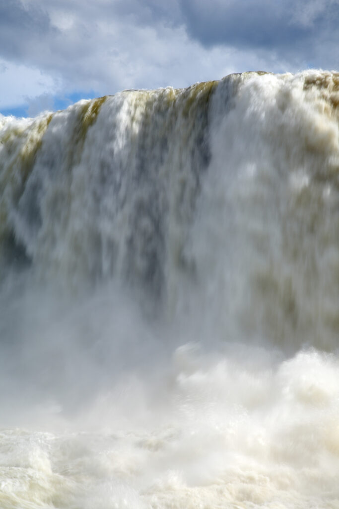 Argentina, Misiones, Iguazu National Park. The impressive Iguazu waterfalls - A world heritage site.
