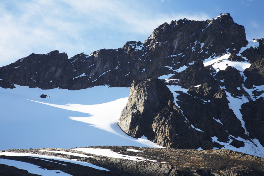 Argentina, Tierra Del Fuego, Ushuaia. Glaciar Martial, a popular hike from Ushuaia.