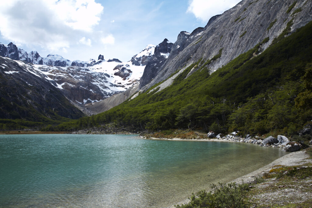 Argentina, Tierra Del Fuego, Lake Escondido. Lake Escondido, a popular location near Ushuaia - the southernmost city in the world.