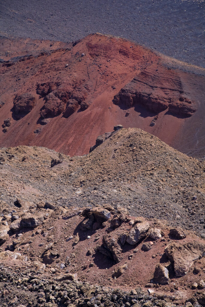 Argentina, Mendoza, Parque Provincial Payunia. The barren volcanic landscape of the reserve.