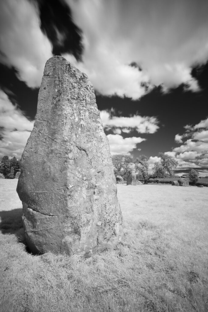 England, Cumbria, Little Salkeld. Long Meg and her daughters, one of the finest stone circles to be found in the north of England