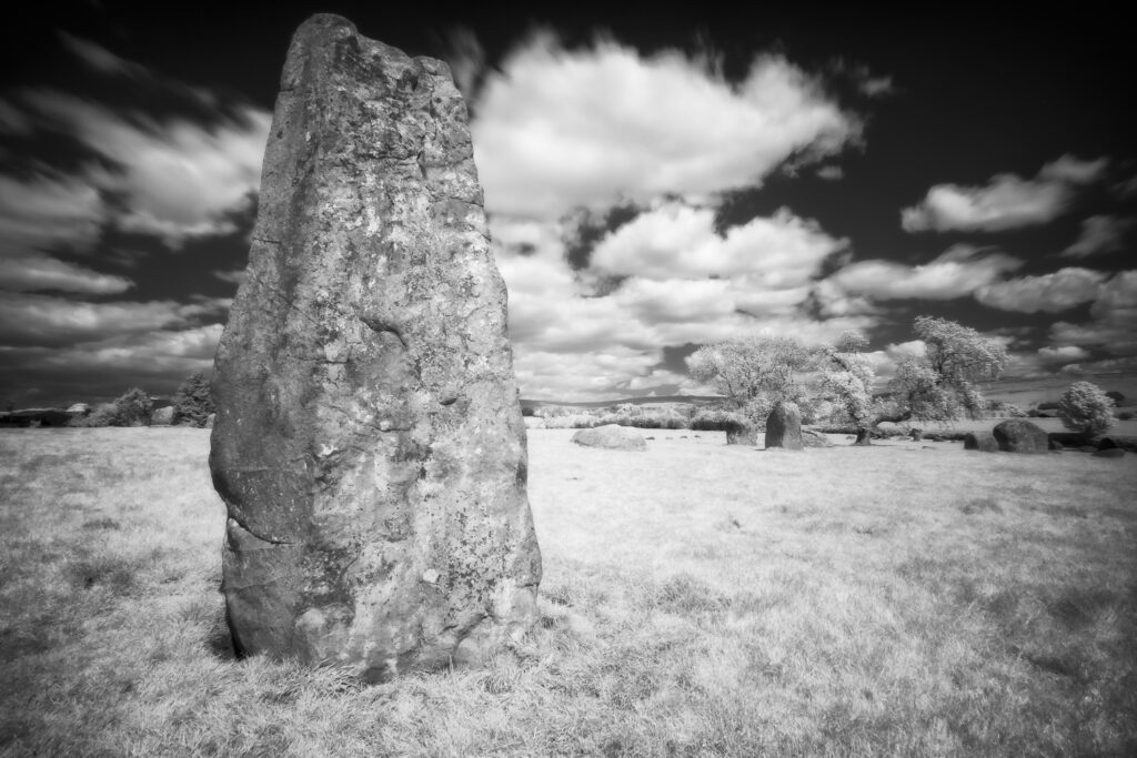 England, Cumbria, Little Salkeld. Long Meg and her daughters, one of the finest stone circles to be found in the north of England