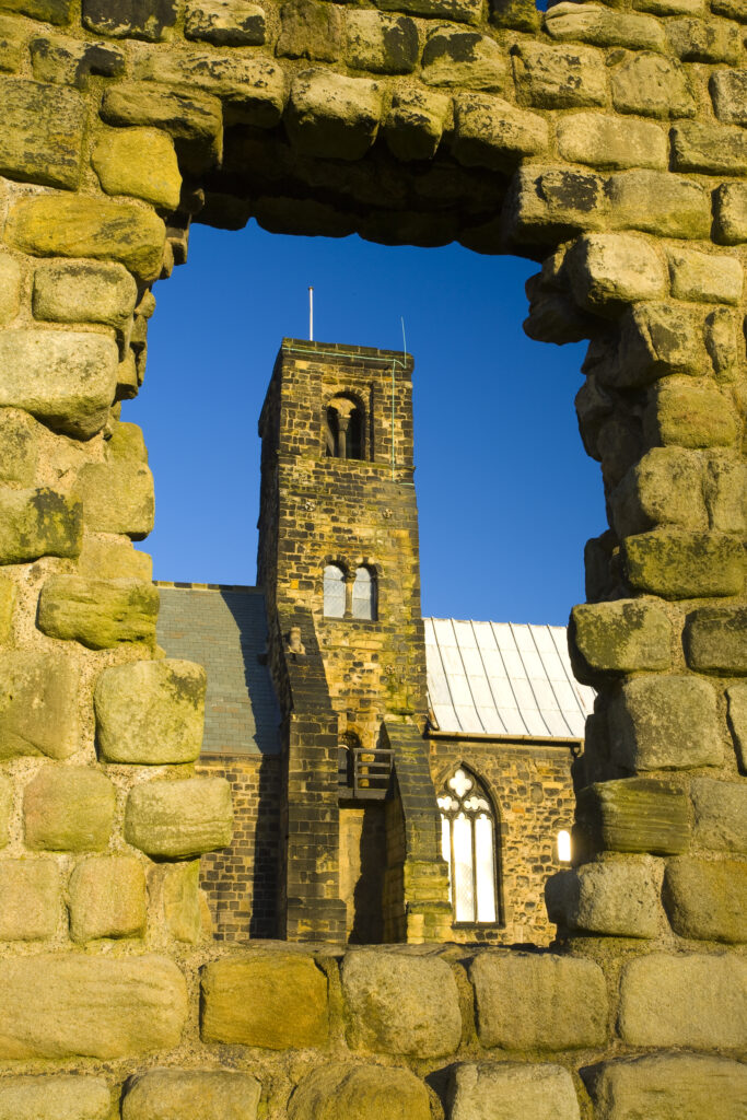 England, Tyne and Wear, St Pauls Monastery and church. The monastic parish church of St. Paul.