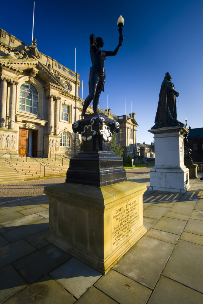 England, Tyne & Wear, South Shields. South Shields Town Hall, opened in 1910 and often used in Catherine Cookson television dramas.