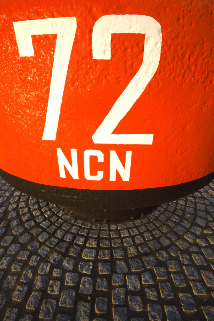 England, Tyne & Wear, North Shields. Sea buoy located near the mouth of the Tyne, in North Shields.