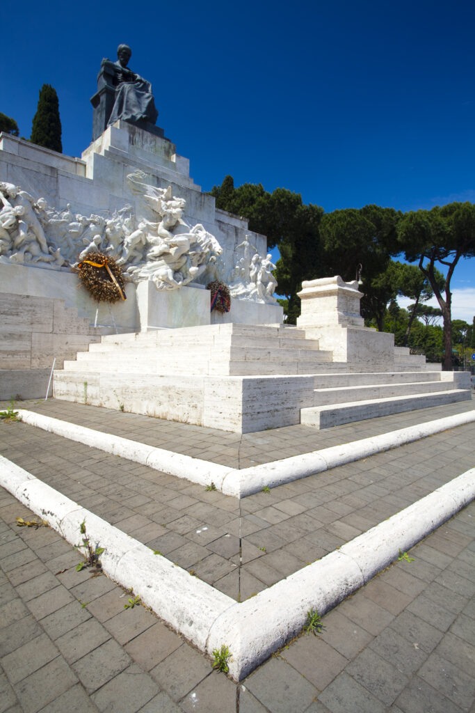 Italy, Lazio, Rome. Monument to Giuseppe Mazzini on the Aventine hill in Rome
