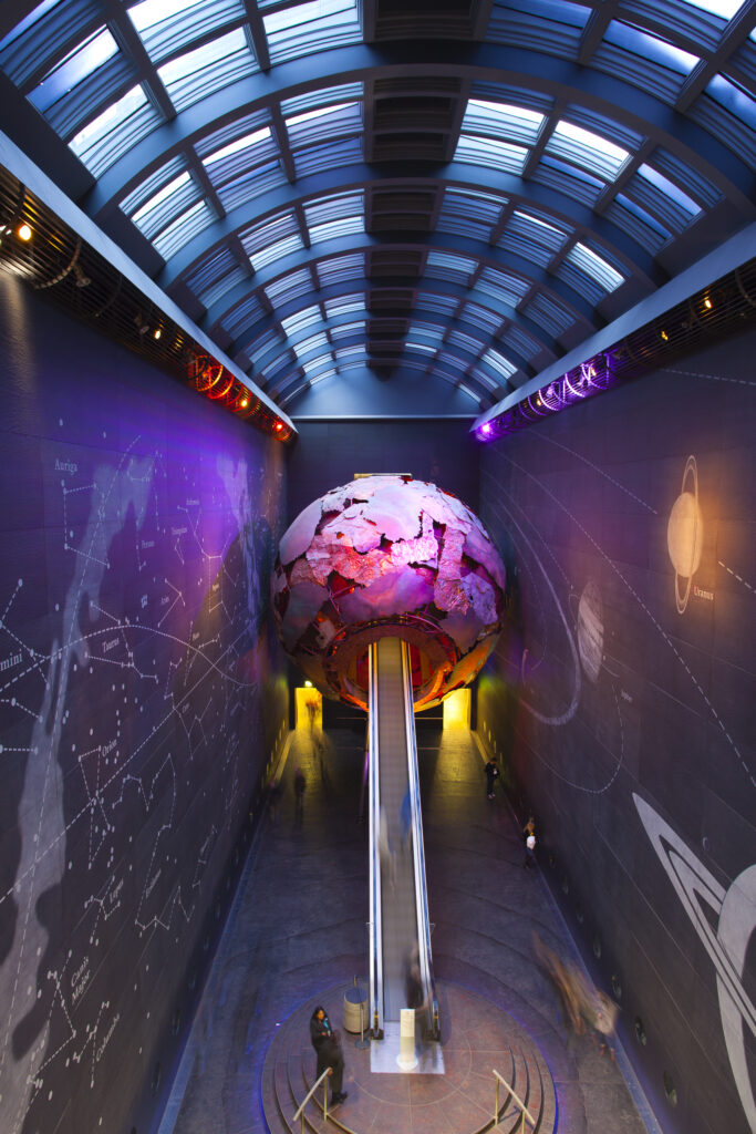 England, London, The Royal Borough of Kensington and Chelsea, Natural History Museum. The Visions of Earth exhibition in the Natural History Museum, London.