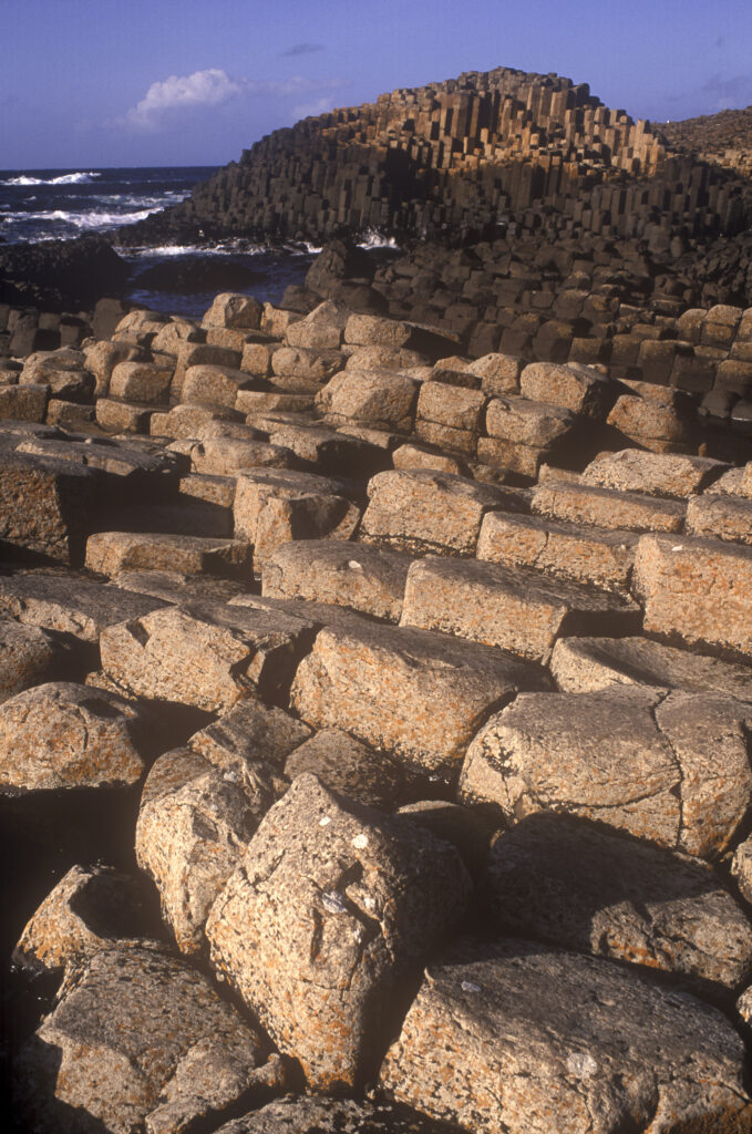 NORTHERN IRELAND, County Antrim, Giants Causeway. The landscape dominated by the unusual rock formations of the causeway coast