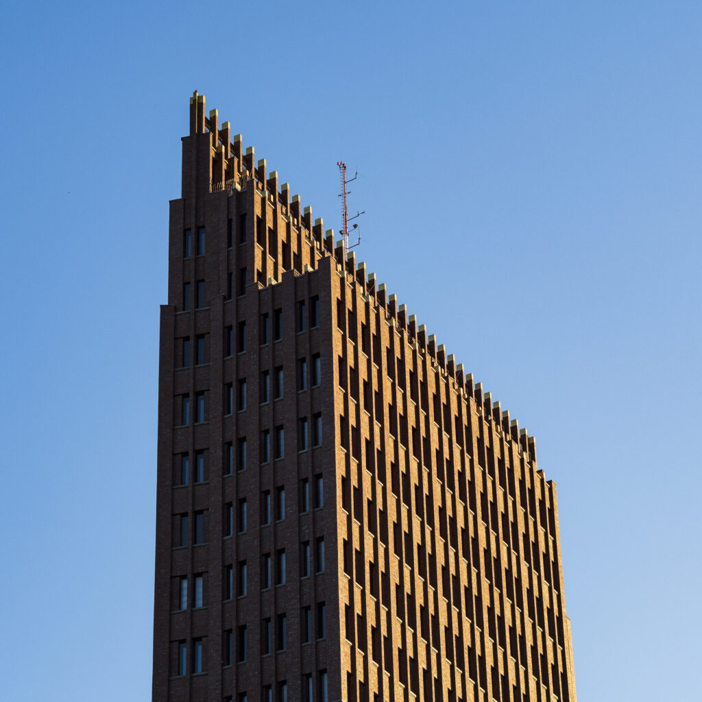 Germany, Berlin, Potsdamer Platz. Skyscrapers at Potsdamer Platz in the city of Berlin.