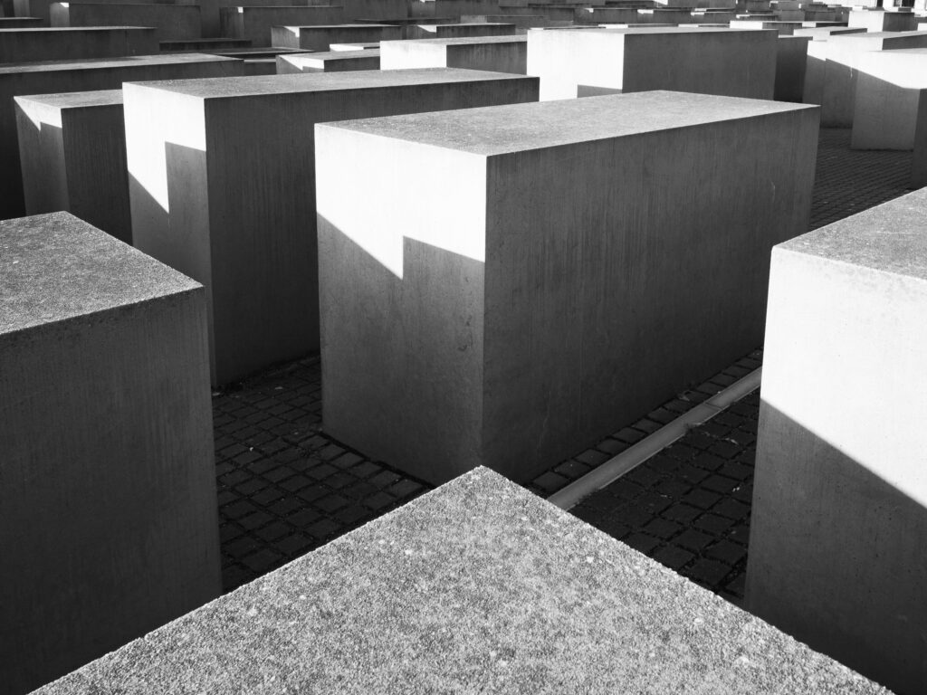 Germany, Berlin, Memorial to the Murdered Jews of Europe. The Memorial to the Murdered Jews of Europe also known as the Holocaust Memorial.