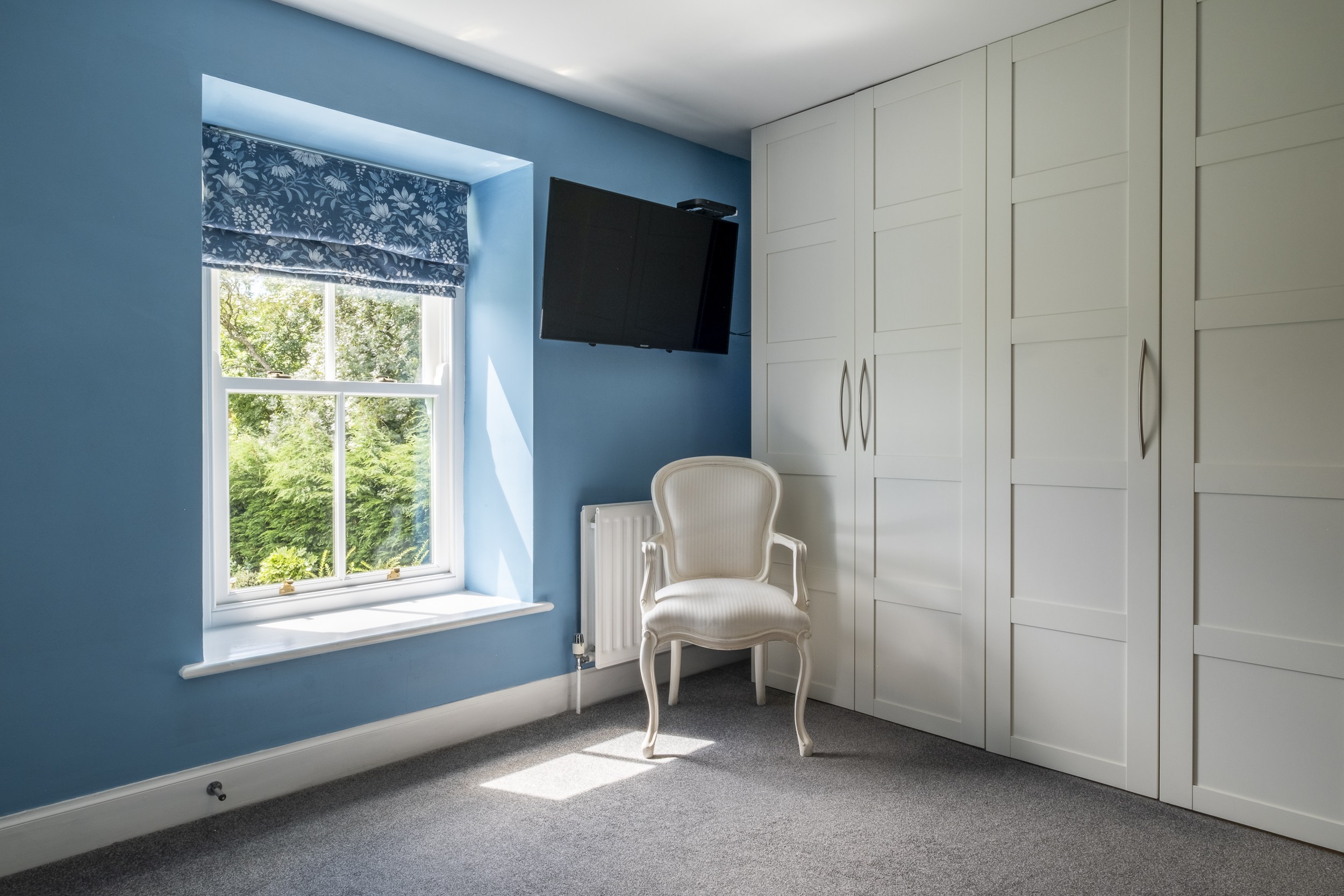 Bedroom interior captured for a Matterport 3D virtual tour